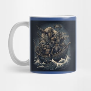 Viking Raiders on Longships Mug